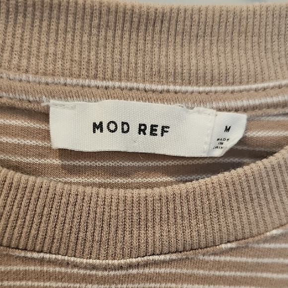 Mod Ref Taupe Striped Sweater - Picture 2 of 4